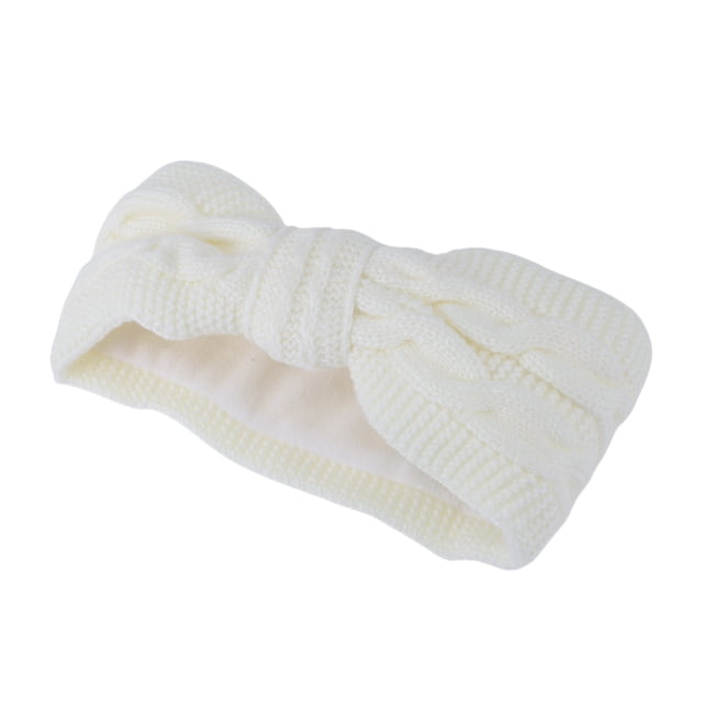 Unique Bargains 1 Pce Bandeau Confortable Tricoté Blanc