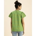 thumbnail image 4 of Moomaya Printed Cotton Short Sleeve Round Neck Top - Regular Fit Casual Day Top, 4 of 9