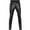 Black, variant on Mens Faux Leather Low Waist Shiny Pants for Nightclub Rock Band Performance