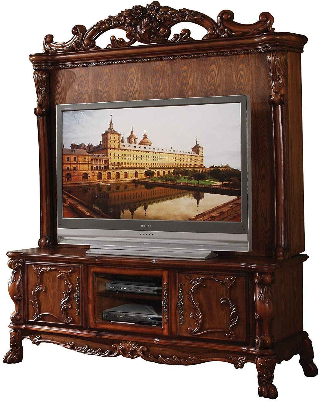 Entertainment Center, Cherry Oak Finish