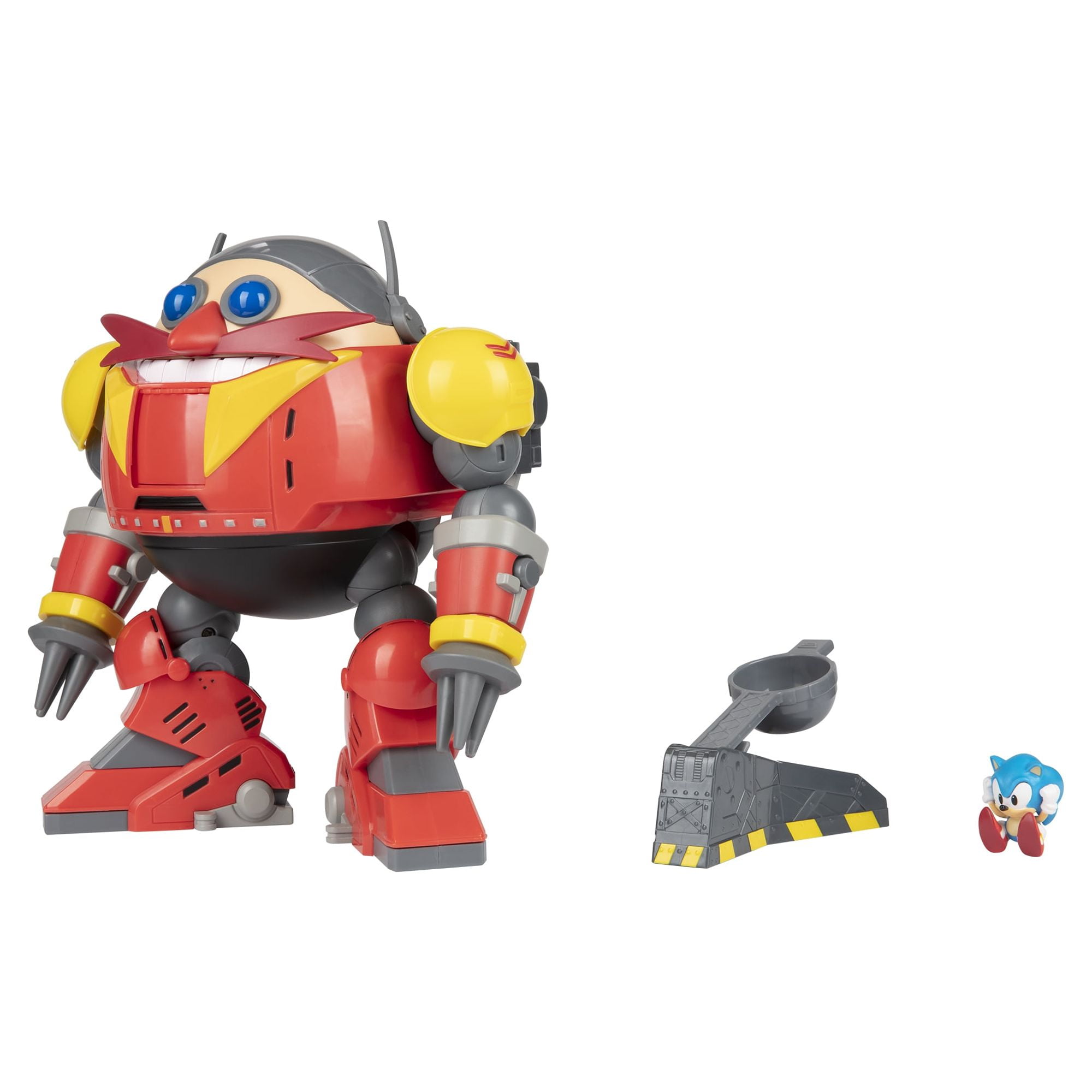 Figura Articulada - Sonic Giant Eggman Robot Battle Set - Vermelho - 22 cm  - Candide - Ri Happy