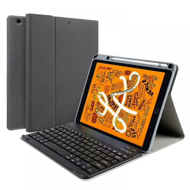 Topwoner Bluetooth Keyboard Case For 7 9 Ipad Mini 5 19 Wireless Detachable Ipad Keyboard Case With Pencil Holder Walmart Com Walmart Com