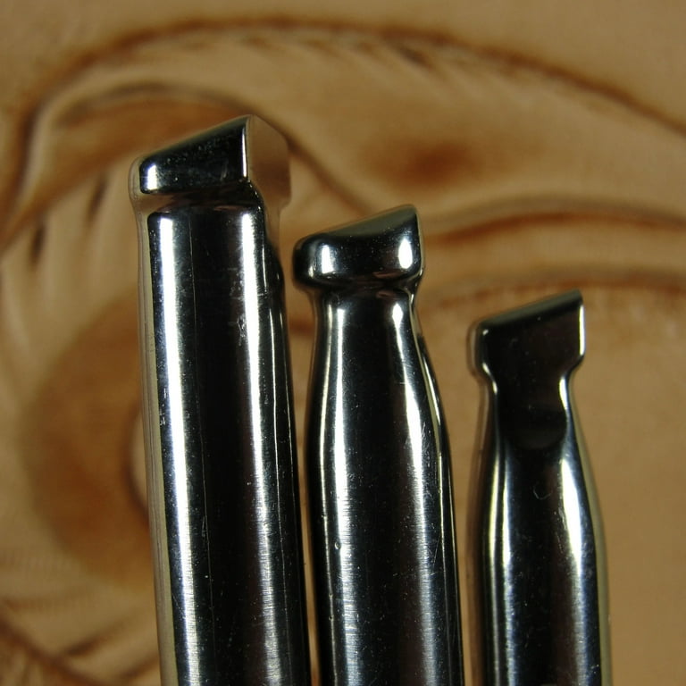 Stainless Steel Barry King - Smooth Low Angle Beveler Stamp Set, Barry King  Leather Stamping Tools 