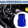 thumbnail image 2 of Unique Bargains 1 Pcs 51-70mm 2.01"-2.76" ID 100mm 3.94" Length 0 Degree Blue Car Silicone Hose Universal, 2 of 7