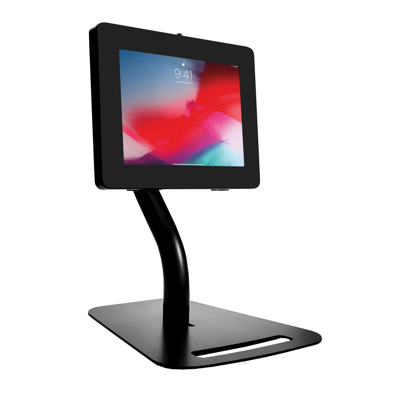 CTA Digital PAD-PARAFD Digital Premium Height-adjustable Floor-to-desk Security Kiosk for Tablets