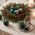 thumbnail image 4 of 12 Pcs Velvet Christmas Balls Ornaments Set Shatterproof Flocked Christmas Tree Ornament with Gold Glitter, Vintage Flocked Finish, Christmas Decorations for Tree Wreath Garland Mantle Stairs Decor, 4 of 6