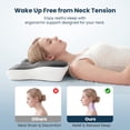 thumbnail image 6 of Sleep Zone Butterfly Memory Foam Neck Pillow, Cervical Pillow with Cooling Cover for Side Sleeper, 6 of 7