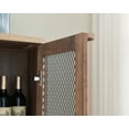 thumbnail image 3 of Gramercy Way Reclained Barnwood Bar Cabinet with Two Wire Mesh Curved Doors, 3 of 10
