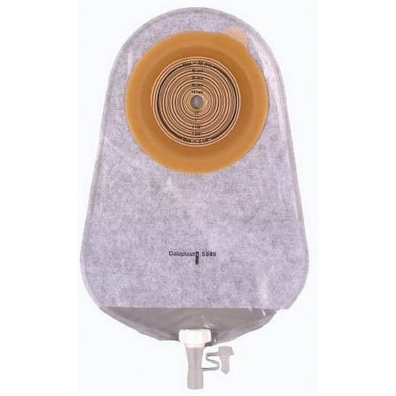 Coloplast Assura One-Piece Nonconvex Standard Wear Urostomy Pouch with Antireflux Valve and Closure, Cut-to-fit, Anatomi