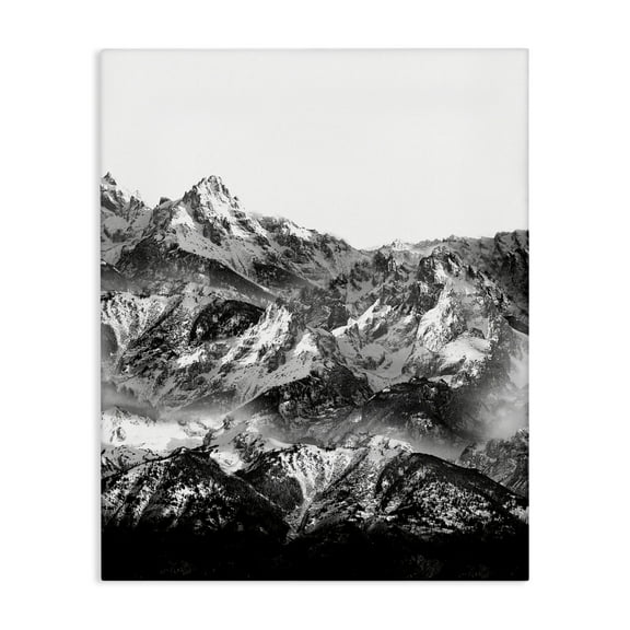 Stupell Industries Jutting Mountain Peaks Landscape & Nature Photography Wrapped Canvas Art Print Wall Art, 16 x 20