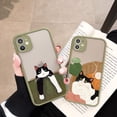 thumbnail image 3 of Funda de teléfono de gato de varios estilos para iPhone 13, 12, 11, 14 Pro Max, 12, 13 Mini, 14 Plus, SE 2020, 8, 7 Plus, X, XS, XR, fundas traseras a prueba de golpes, 3 of 4