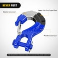 thumbnail image 4 of Nilight Forged Steel Winch Hook 3/8" Grade 70 Safety Latch Winch Cable Hook Stopper & Clevis Slip Hook Sets, Included Allen Wrench,Max 35,000 lbs,Blue, 4 of 9