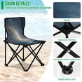 thumbnail image 4 of 600D Oxford Camping Chair Portable Foldable Chair Supports 220 lbs for Picnic, Fishing, Backpacking Golden Nebula, 4 of 8