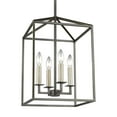 thumbnail image 5 of Newhouse Lighting Medium Four Light Hall / Foyer Hanging Modern Light Fixture, Satin Bronze, 5 of 7