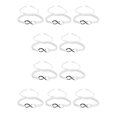 thumbnail image 3 of Qarigey tejida Cera Cuerda de algodón Cuerda Pulseras hechas a mano Trenzado Exquisito Retro Parejas Brazaletes Joyería Regalo Blanco Blanco 10Conjunto, 3 of 6