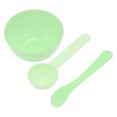 thumbnail image 1 of Conjunto único de herramientas de mezcla de mascarilla facial liviana de 5.98" de longitud en verde, 1 of 5