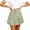 Avocado Green, variant on Modegal Women's Floral Print High Waist Pleated Skater Skirt Ruffle Flared Beach Mini Skirt