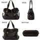 thumbnail image 5 of Set de bolsos y carteras Qiyuer para mujer, color negro, 3 unidades, 5 of 7