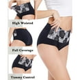 thumbnail image 4 of 8PCS Womens High Waisted Tummy Control Underwear C Section Underwear Soft Cotton Panties Full Coverage Briefs, 4 of 6