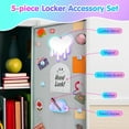 thumbnail image 6 of MoKo 5 in 1 Locker Accessories Set with Magnetic Acrylic Board, Locker Mirror, Markers Holder, Marker Pens, College Essential Locker Set, Heart, 6 of 7