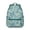 Blue-green-16, variant on Roaring Tiger Print Student School Backpack for Student Jungle Wild Bengal Stripes Pattern Animal Lover Art Tribal Face Design Bookbag