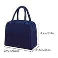 thumbnail image 4 of Kieccall Lunch Bag with Handle Portable Lunch Tote Bag for Work Picnic Food Storage Gift, 4 of 7
