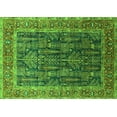 thumbnail image 1 of Ahgly Company Indoor Rectangle Oriental Green Industrial Area Rugs, 5' x 7', 1 of 4
