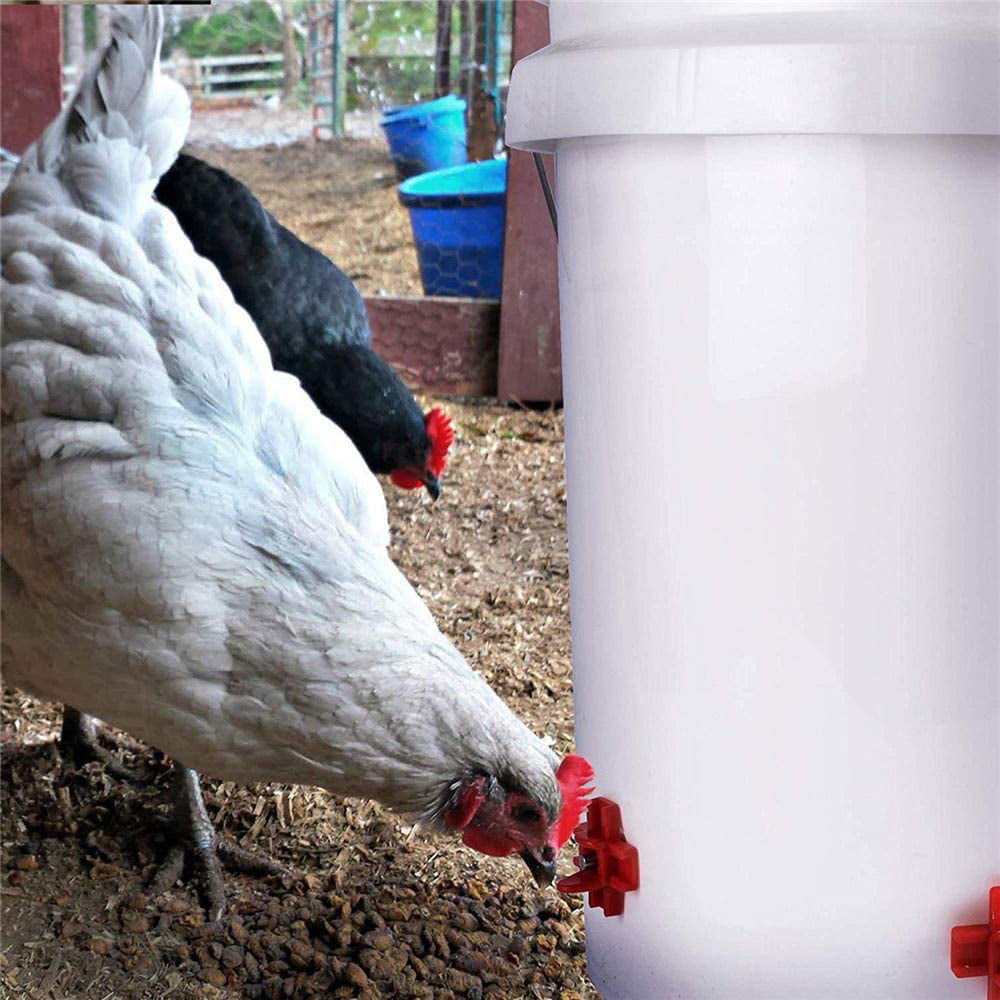 50Pack Poultry Water Drinking Cups Chicken Hen Plastic Automatic Drinker US 