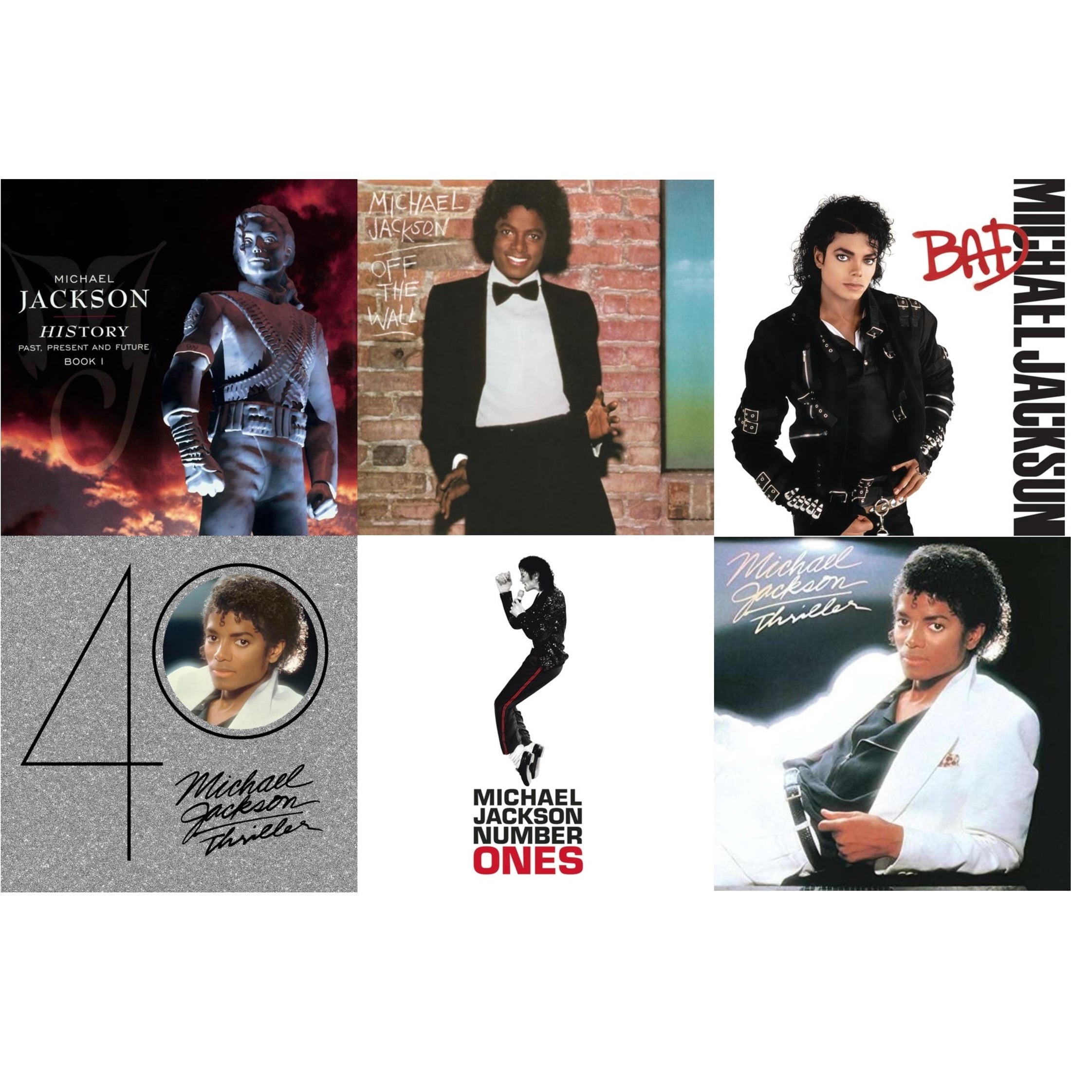 Bad & Essential Michael Jackson & Dangerous & Thriller (40Th