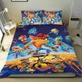 thumbnail image 1 of Crash Bandicoot Conjunto de sábanas temático, trío de piezas, cómodo y amigable con la piel, diseño único, regalo de decoración para el hogar para familiares, amigos y fans, 90 cm * 190 cm, 1 of 6