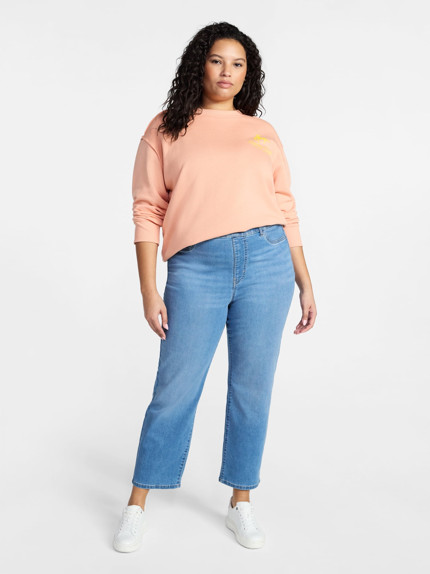 Terra & Sky Women's Plus Signature Jegging Straight, Sizes 0X-5X