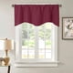 thumbnail image 1 of Nvzi Solid Blackout Curtain Valance for Kitchen/Bedroom Rod Pocket Scalloped Valance Short Curtain Panels (52x18,Wine Red), 1 of 5