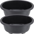 thumbnail image 1 of BRIGHTFUFU 2 piezas para el hogar uso de la olla de la olla de la olla del jardín de bonsai la maceta ovalada de gran capacidad de flores, 1 of 7