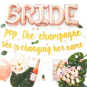 nomeni Bachelorette Party Decorations Kit The Champagne She Is Changing Her Name Multicolor