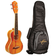 Oscar Schmidt OU5LHK-A Left-Handed Concert Size Koa Ukulele with UB3 Gig Bag