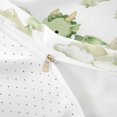 thumbnail image 4 of Homewish Cute Dragon Bedding,Cartoon Wildlife Duvet Cover Full,Green,Reversible,3 Pieces,1 Duvet Cover and 2 Pillowcases, 4 of 6