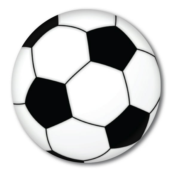 Magnet Me Up Soccer Ball Magnet Decal, 5 Inch Round, Vinyl Automotive Magnet