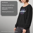 thumbnail image 6 of Juniors KPop Demon Hunters Huntrix Holographic Logo Sweatshirt, 6 of 8