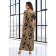 thumbnail image 2 of Roaman's Women's Plus Size Petite Plus Size Cold Shoulder Maxi Dress, 2 of 6