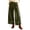 Army Green, variant on Womens Street Lace Velour Palazzo Pants Elastic Waist Drawstring Wide Leg Travel Lounge Pants