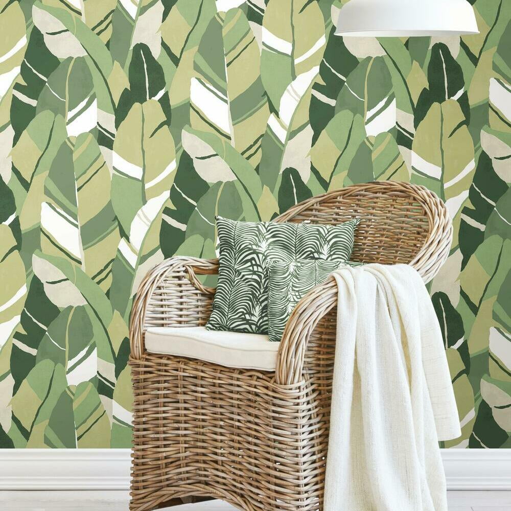 Hearts of Palm Peel and Stick Wallpaper