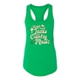 thumbnail image 2 of Wild Bobby, Y'all Need Jesus & Country Music, Pop Culture, Women Racerback Tank Top, Kelly, X-Large, 2 of 4