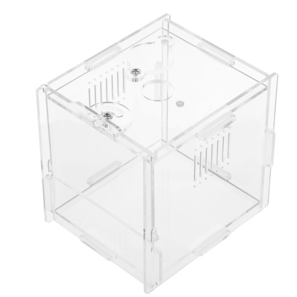 BRIGHTFUFU Caja Acrílica Para Cría De Reptiles Y Terrario Transparente Ideal Para Observación De