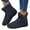 Blue, variant on Womens Fuzzy Snow Boots Stitching High Top Zipper Winter Booties Lightweight Barefoot Walking Shoes