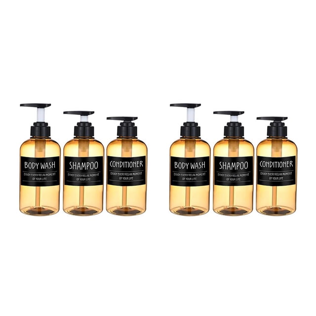 Cateissary 3Pc Foaming Soap Dispenser Lotion Shampoo Pump Bottle - Type3