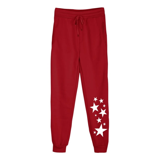 Économies d'Automne! SROBPTY Pantalons de Survêtement pour Femmes, Pantalons Décontractés et Pantalons de Sport en Velours pour Course Entraînement Physique Rouge, G