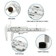 thumbnail image 7 of Farfi 0-80mm Mini Multicolor Dual-scale Plastic Vernier Caliper Gauge Measuring Tool (Beige), 7 of 7
