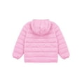 thumbnail image 5 of MSemis Puffer Jacket Winter Hooded Coat Lightweight Outwear for Kids Girls Boys Toddler Pink 5-6, 5 of 7