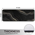 thumbnail image 5 of Kitchen Rugs Sets Of 2,Black Gold Marble Pattern Anti Fatigue Kitchen Mat Rugs Non Slip Washable,Decorative Kitchen Floor Mats for Kitchen,Sink,Laundry,17"x47"+17"x47", 5 of 5