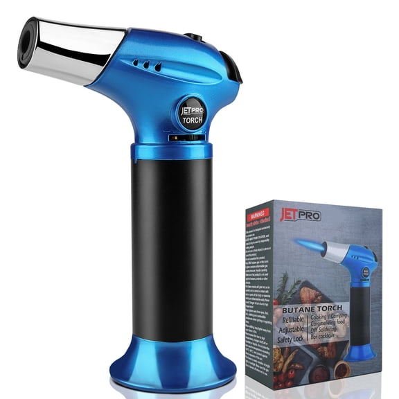 Butane Kitchen Torch Lighter Cooking Refillable Torch with Adjustable Flame  (Butane Gas Not Included)